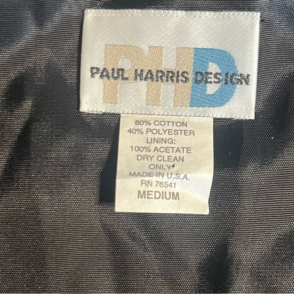 Paul Harris Designs Halloween With Tapestry Vest Vintage Made In USA Medium - Picture 3 of 10